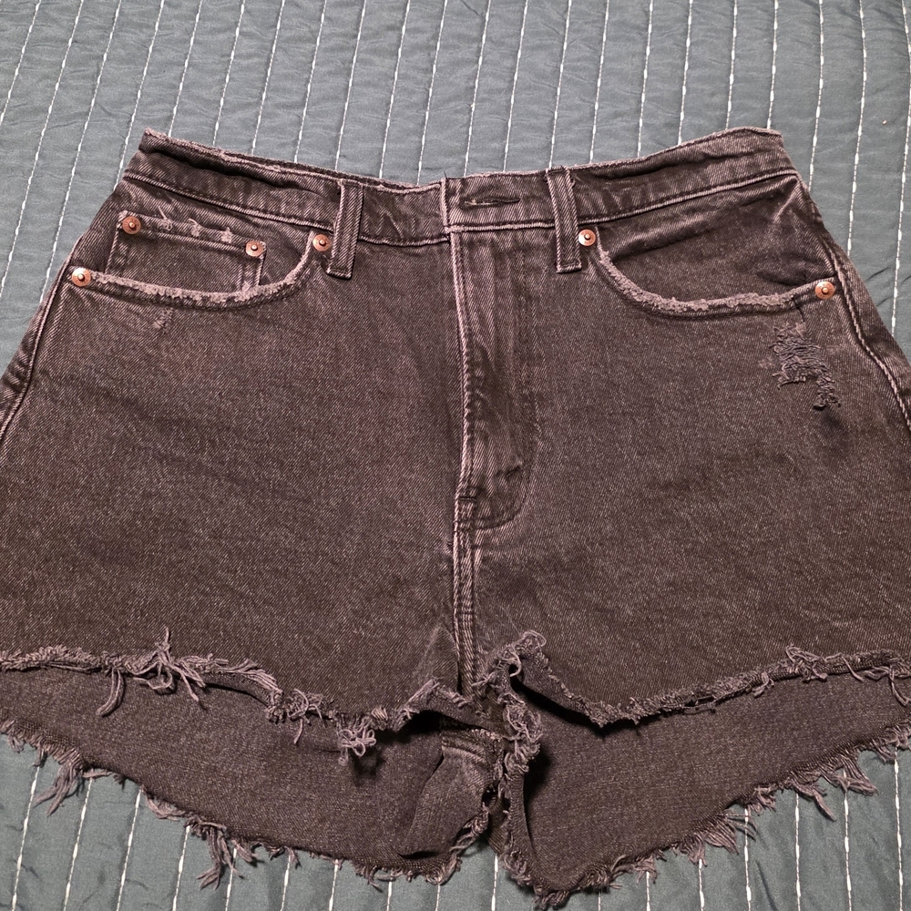Abercrombie & Fitch Black Jean Shorts